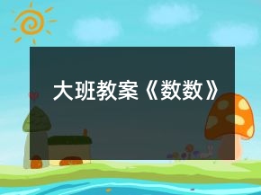 大班教案《數(shù)數(shù)》