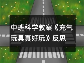 中班科學教案《充氣玩具真好玩》反思