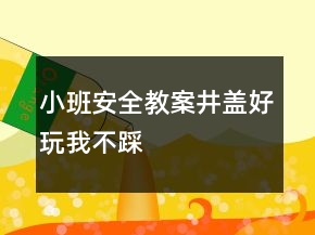 小班安全教案：井蓋好玩我不踩