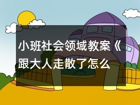 小班社會領(lǐng)域教案《跟大人走散了怎么辦》反思