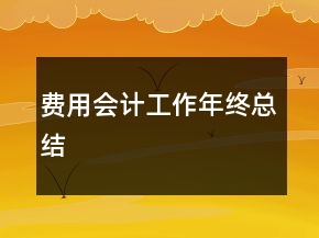 費(fèi)用會(huì)計(jì)工作年終總結(jié)