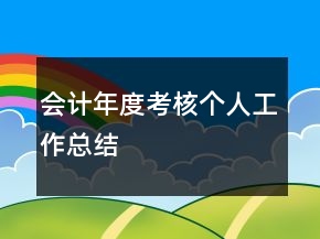 會計年度考核個人工作總結(jié)