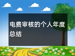 電費審核的個人年度總結