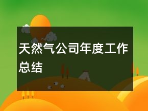 天然氣公司年度工作總結(jié)