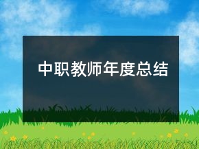 中職教師年度總結(jié)