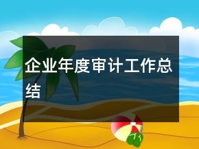 企業(yè)年度審計(jì)工作總結(jié)