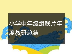 小學(xué)中年級(jí)組聯(lián)片年度教研總結(jié)