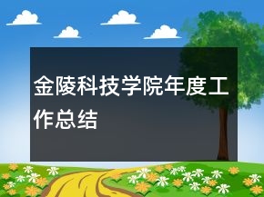 金陵科技學(xué)院年度工作總結(jié)