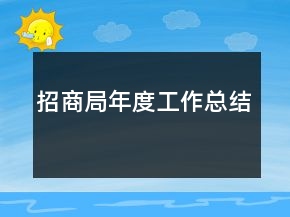 招商局年度工作總結(jié)