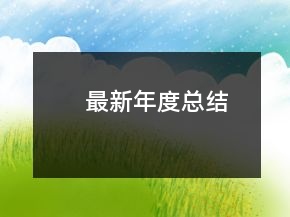最新年度總結(jié)