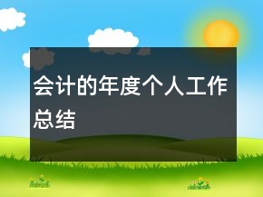 會計的年度個人工作總結(jié)