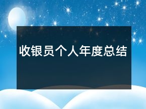 收銀員個人年度總結(jié)