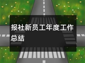 報(bào)社新員工年度工作總結(jié)