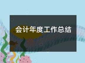 會計年度工作總結(jié)