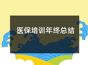 醫(yī)保培訓(xùn)年終總結(jié)