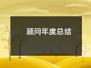 顧問年度總結(jié)