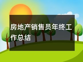 房地產(chǎn)銷售員年終工作總結(jié)