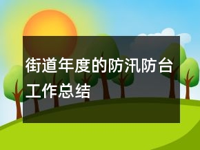 街道年度的防汛防臺(tái)工作總結(jié)