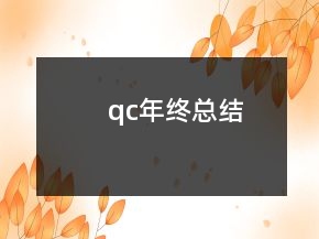 qc年終總結