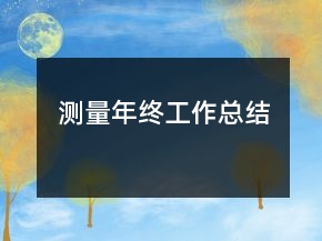 測量年終工作總結