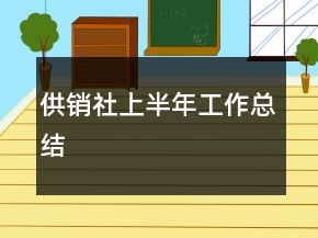 供銷社上半年工作總結(jié)