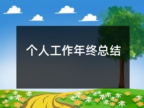 個(gè)人工作年終總結(jié)