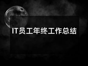 IT員工年終工作總結
