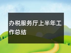 辦稅服務(wù)廳上半年工作總結(jié)