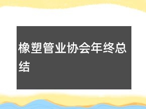 橡塑管業(yè)協(xié)會(huì)年終總結(jié)