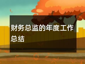 財(cái)務(wù)總監(jiān)的年度工作總結(jié)
