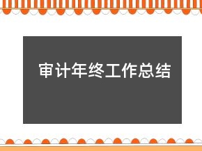 審計(jì)年終工作總結(jié)