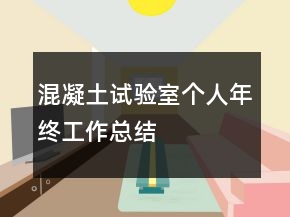 混凝土試驗(yàn)室個(gè)人年終工作總結(jié)