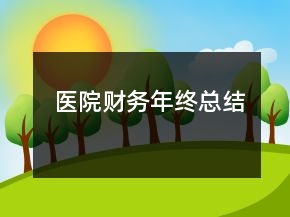 醫(yī)院財務年終總結