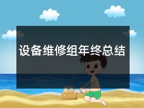 設(shè)備維修組年終總結(jié)