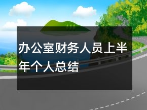辦公室財(cái)務(wù)人員上半年個(gè)人總結(jié)
