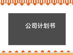 公司計(jì)劃書