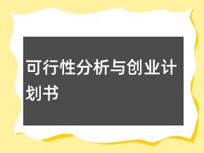 可行性分析與創(chuàng)業(yè)計(jì)劃書