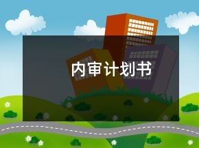 內(nèi)審計(jì)劃書
