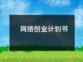 網(wǎng)絡(luò)創(chuàng)業(yè)計劃書