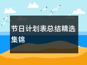 節(jié)日計劃表總結(jié)精選集錦