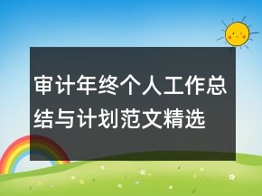 審計(jì)年終個(gè)人工作總結(jié)與計(jì)劃范文精選