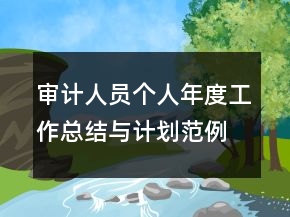 審計(jì)人員個(gè)人年度工作總結(jié)與計(jì)劃范例
