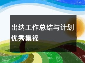出納工作總結(jié)與計劃優(yōu)秀集錦