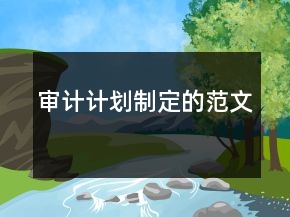 審計計劃制定的范文