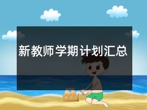 新教師學(xué)期計(jì)劃匯總