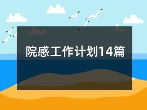 院感工作計劃14篇
