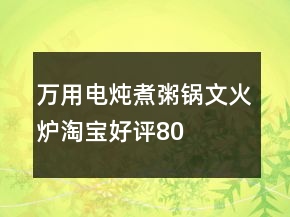 萬用電燉、煮粥鍋、文火爐淘寶好評(píng)80字的集錦68條