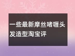 一些最新摩絲、啫喱、頭發(fā)造型淘寶評價100字復制71條
