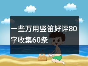 一些萬用豎笛好評80字收集60條