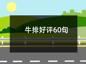 牛排好評(píng)60句
